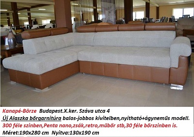 alaszka bőrgarnitúra