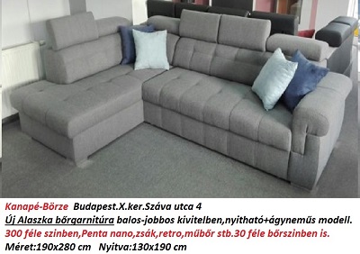 alaszka bőrgarnitúra