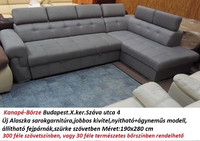 alaszka bőrgarnitúra