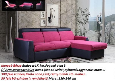 arta bőrgarnitúra