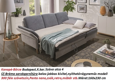 Bőr-börze brema sarokgarnitúra