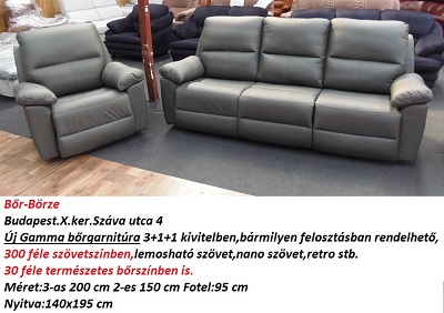 gamma bőrgarnitúra