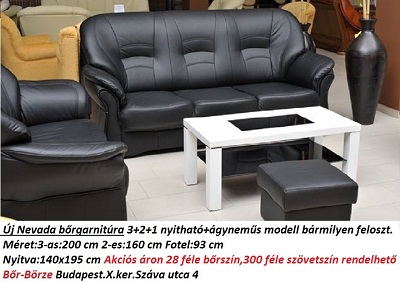 Bőr-börze Nevada Bőrgarnitúra