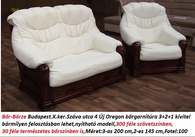 Bőr-börze oregon bőrgarnitúra