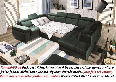 Bőr-börze oszaka sarokgarnitúra