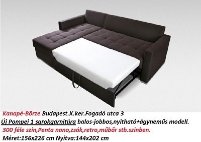 Bőr-börze pompei sarokgarnitúra