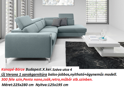 Bőr-börze verona sarokgarnitúra