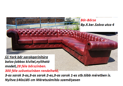 york bőrgarnitúra